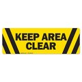 Signmission Keep Area Clear 16in Non-Slip Floor Marker, 3PK, 16 in L, 16 in H, FD-C-16-3PK-99923 FD-C-16-3PK-99923